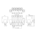 3,5 mm mit Ohrschraubfeder Klemme Crimple -Stecker